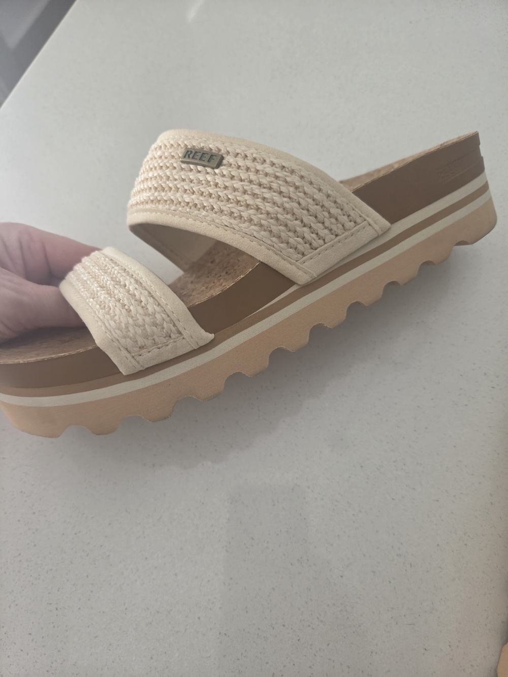 Reef Women's Woven Platform Slide Sandals